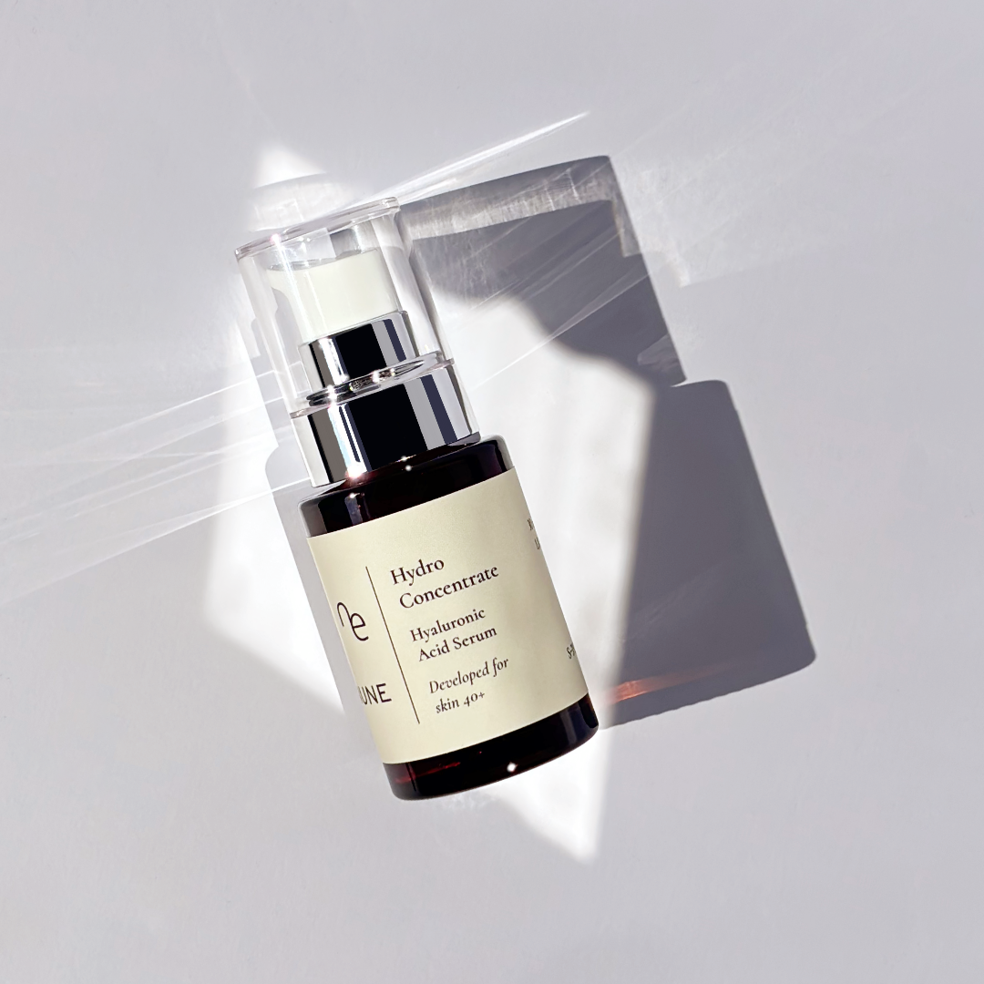ENUNE Hydro Concentrate Hyaluronic Acid Serum for skin 40+ in brown glass bottle