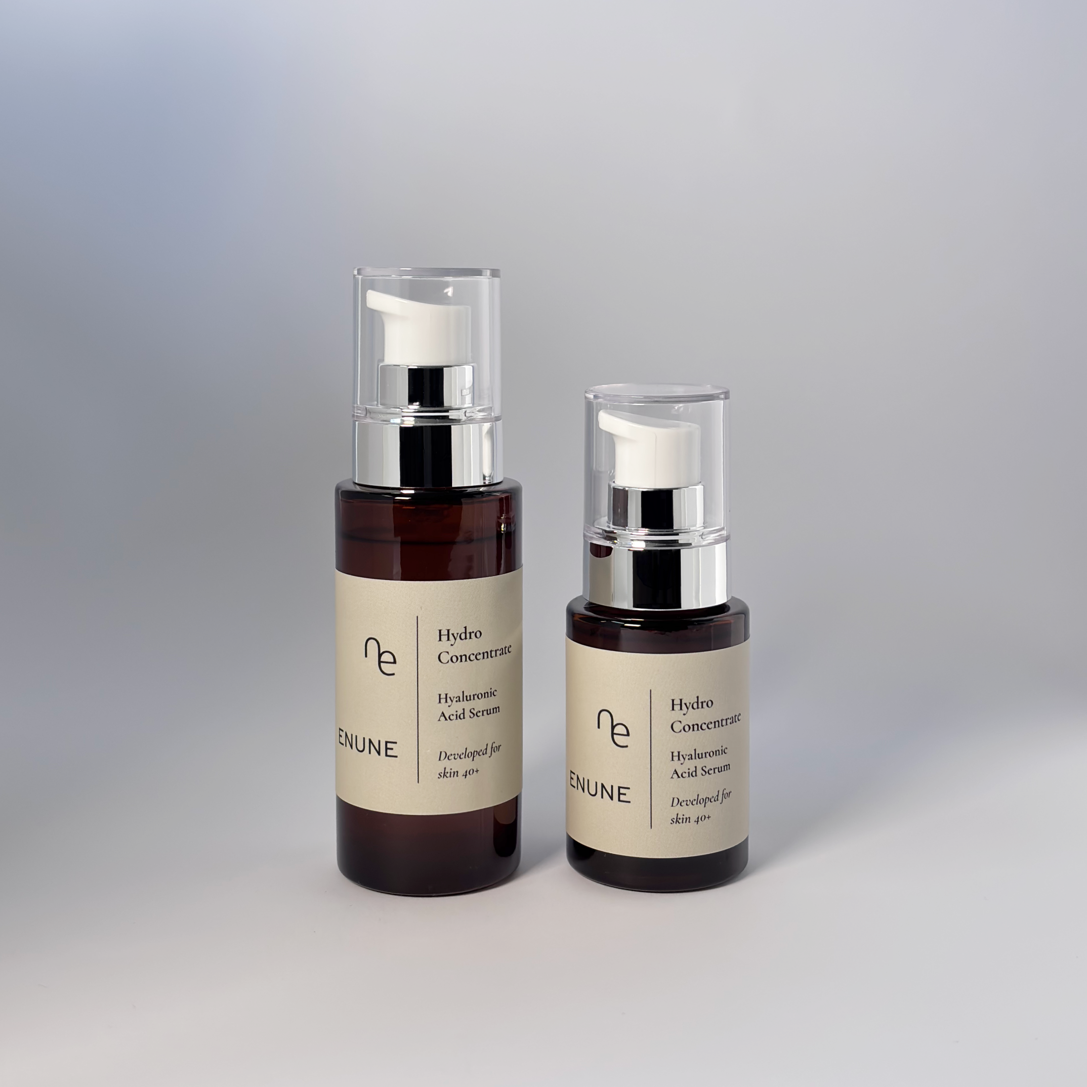 Set of two ENUNE Hydro Concentrate Hyaluronic Acid Serums for skin 40+