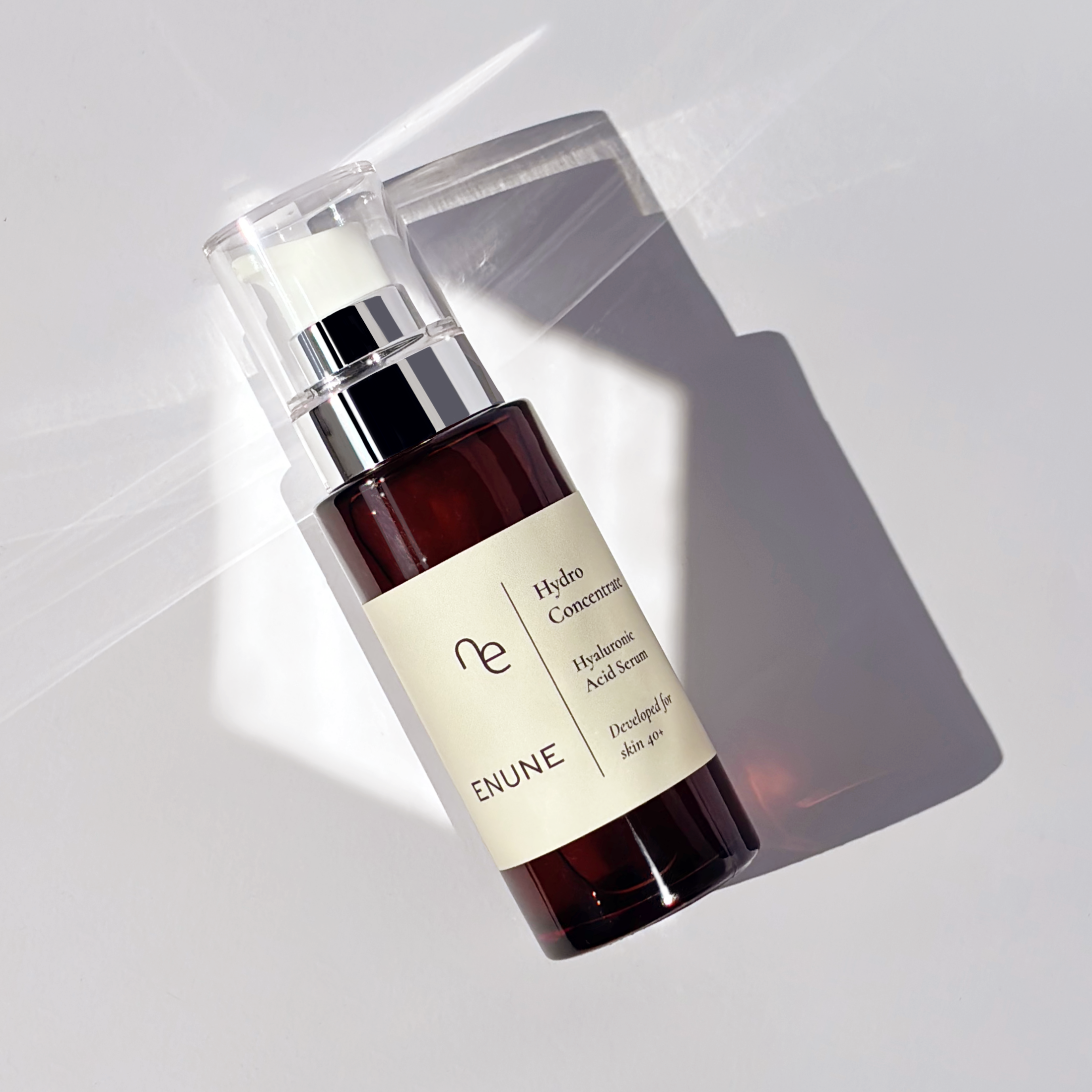 ENUNE Hydro Concentrate Hyaluronic Acid Serum for skin 40+ in brown glass bottle