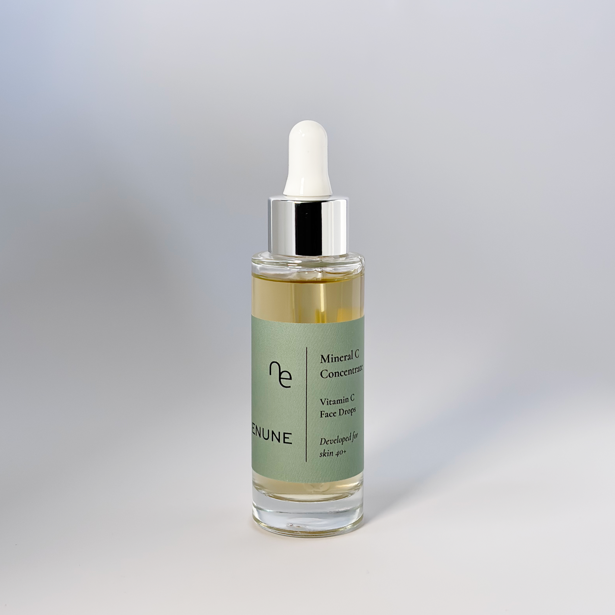 ENUNE Serum Flasche, hochwertiger Glasbehälter für aktive Hautpflege-Formel